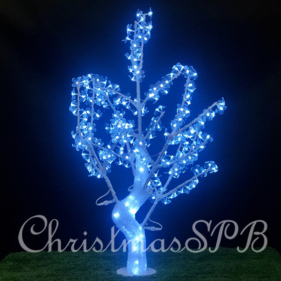 Акриловое светодиодное дерево «Сакура» для улицы 110см