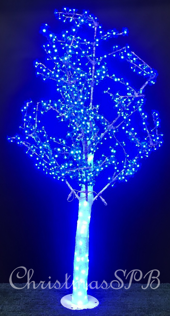 Акриловое светодиодное дерево «Сакура» для улицы 180см