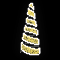 Световая конусная елка «Спираль со звездой» (2,7м) тепло белый/белый