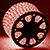 Светодиодный дюралайт трехжильный нарезка (36LED на 1м, 1м, 3W, круглый 13мм, чейзинг) красный
