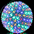 Светодиодная фигура «Шар с цветами сакуры» (20см, 150LED) RGB