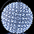 Светодиодная фигура «Шар с цветами сакуры» (25см, 200LED) белый