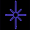 Светодиодная консоль «Полярная звезда» (85х100см, статика, IP68, уличная) синий