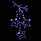 Светодиодная консоль «Звездная ветвь» (100х180см, статика, IP68, уличная) синий