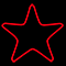 Фигура из дюралайта «Звезда» (50х50см, IP65, уличная) красный