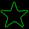 Фигура из дюралайта «Звезда» (80х80см, IP65, уличная) зеленый