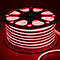 Гибкий неон круглый 360° (120LED на 1м, SMD2835, D16мм, IP68, 1м) красный