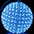 Объемная световая фигура «Плетеный шар» (d30см, 100LED, 3D) синий