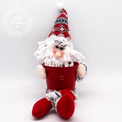 Новогодняя игрушка «Дед Мороз с горшком» (50см)