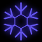 Снежинка из неона «Классик» (100х100см, IP67, уличная) синий