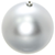 Елочные шары набор (2шт, d10см, матовые) серебряный