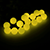 Уличная светодиодная гирлянда «Цветные шарики» (36LED, 4м, d18мм, черный провод) желтый