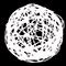 Световой подвес на деревья «Плетеный шар» (d40см, 216LED, 3D, IP65) белый